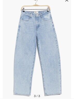 Frame High Waist Barrel Jeans Size 23